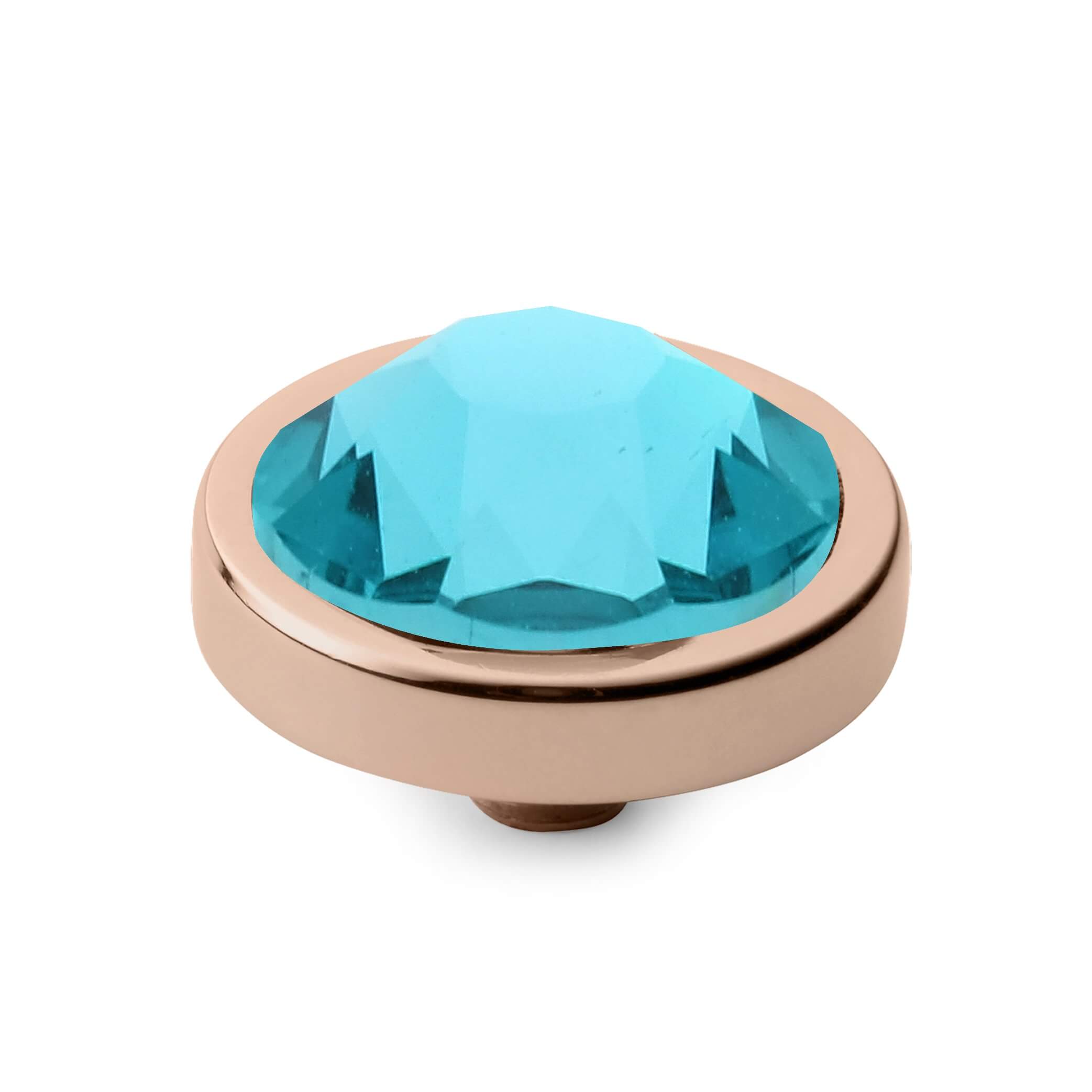 Canino (Rg/P) 9mm Blue Zircon Top