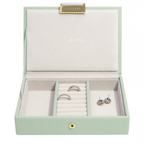 Sage Green Mini Jewellery Box Set of 2