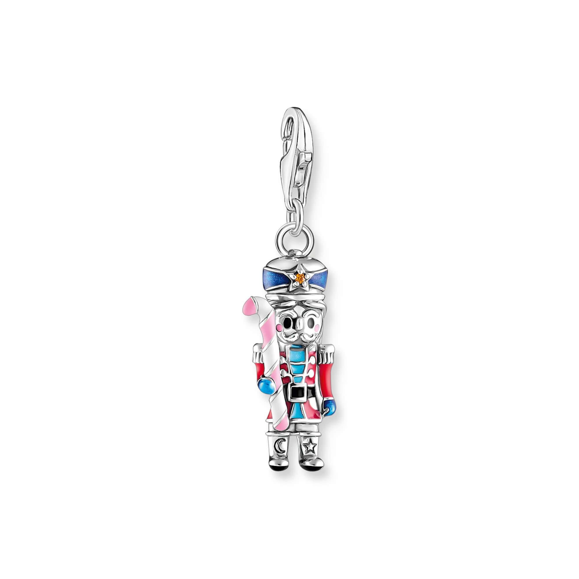 Nutcracker With Multicolour Enamel Charm Pendant