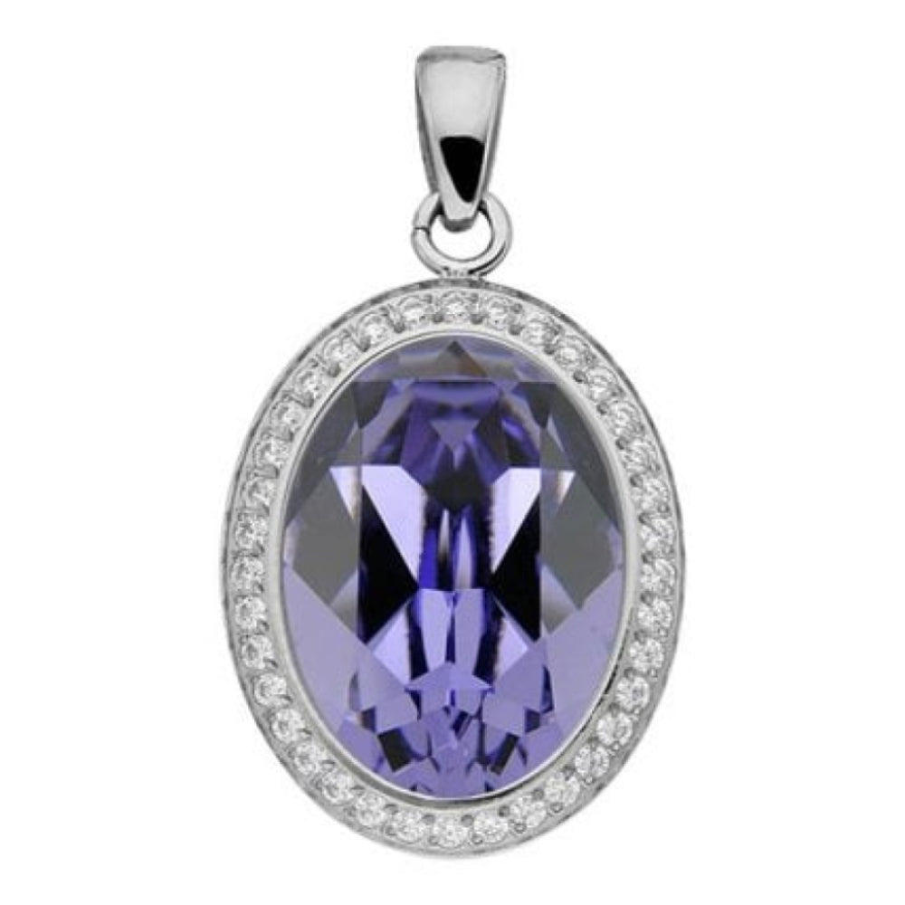 Pendant Tivola Deluxe Tanzanite Crystal Big Silver