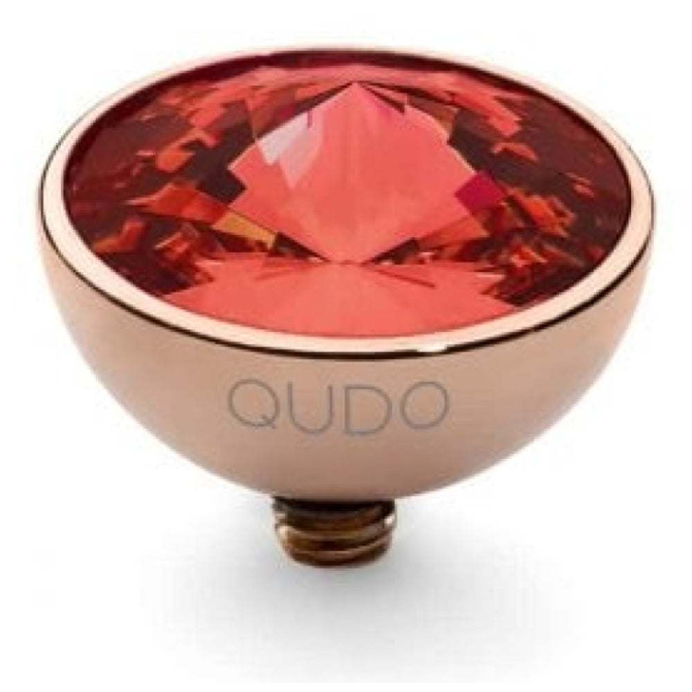 Famosa Rose Gold 11.5mm Bottone Ring Top Light Siam