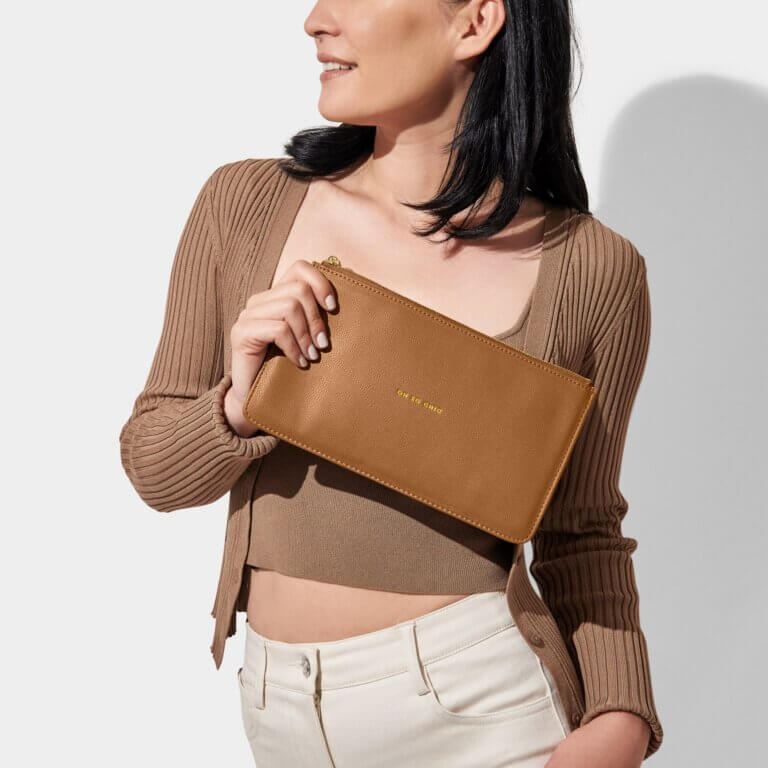 Slim Perfect Pouch | Oh So Chic | Tan