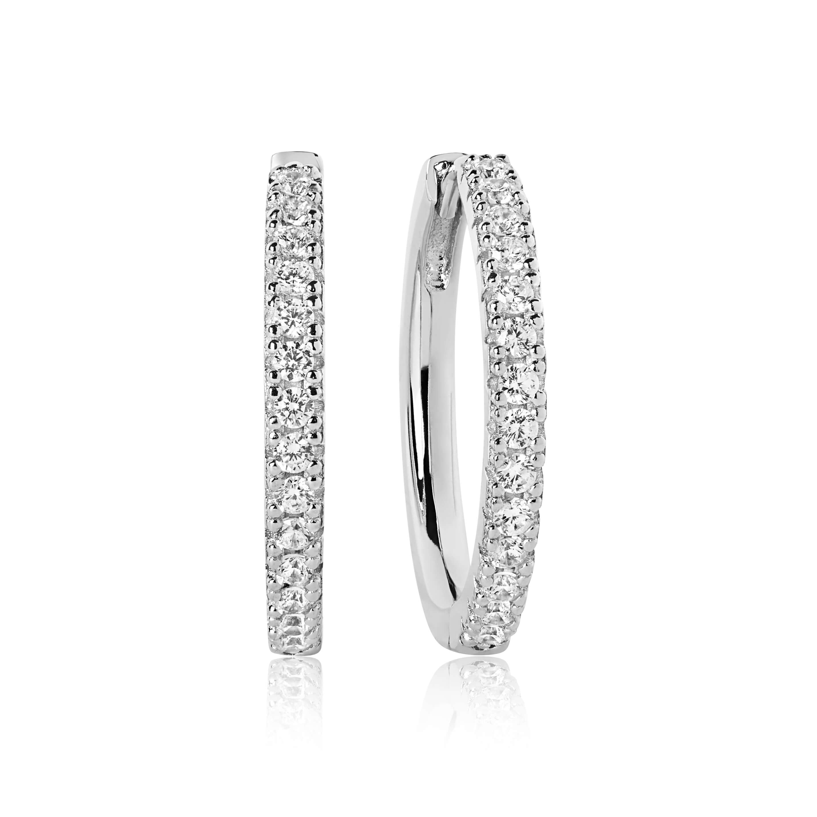 Ellera Grande Earrings With White Zirconia