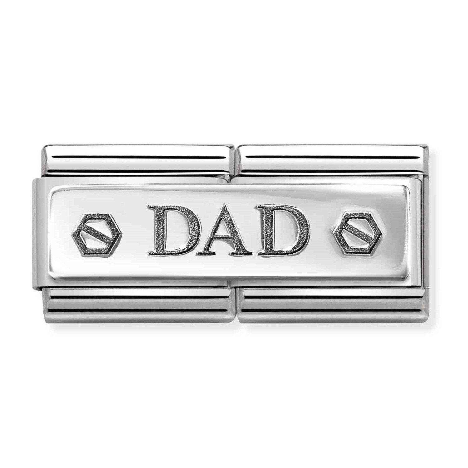 Composable Classic Double Link Dad With Screws in 925 Silver