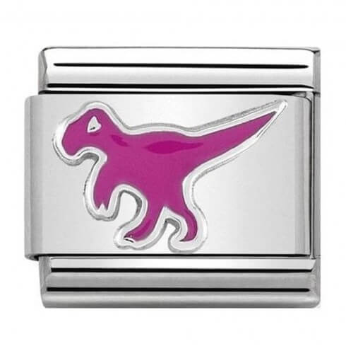 Composable Classic Enamel Dinosaur Link