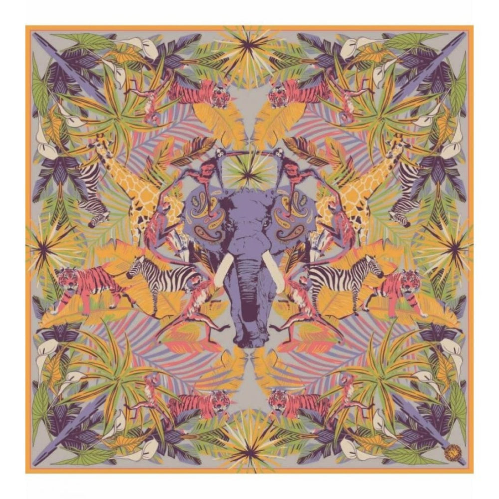 Elephant Parade Satin Square Print