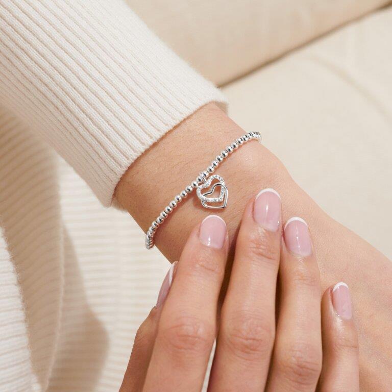 Christmas Cracker 'Merry Christmas Fabulous Friend' Silver Plated Bracelet
