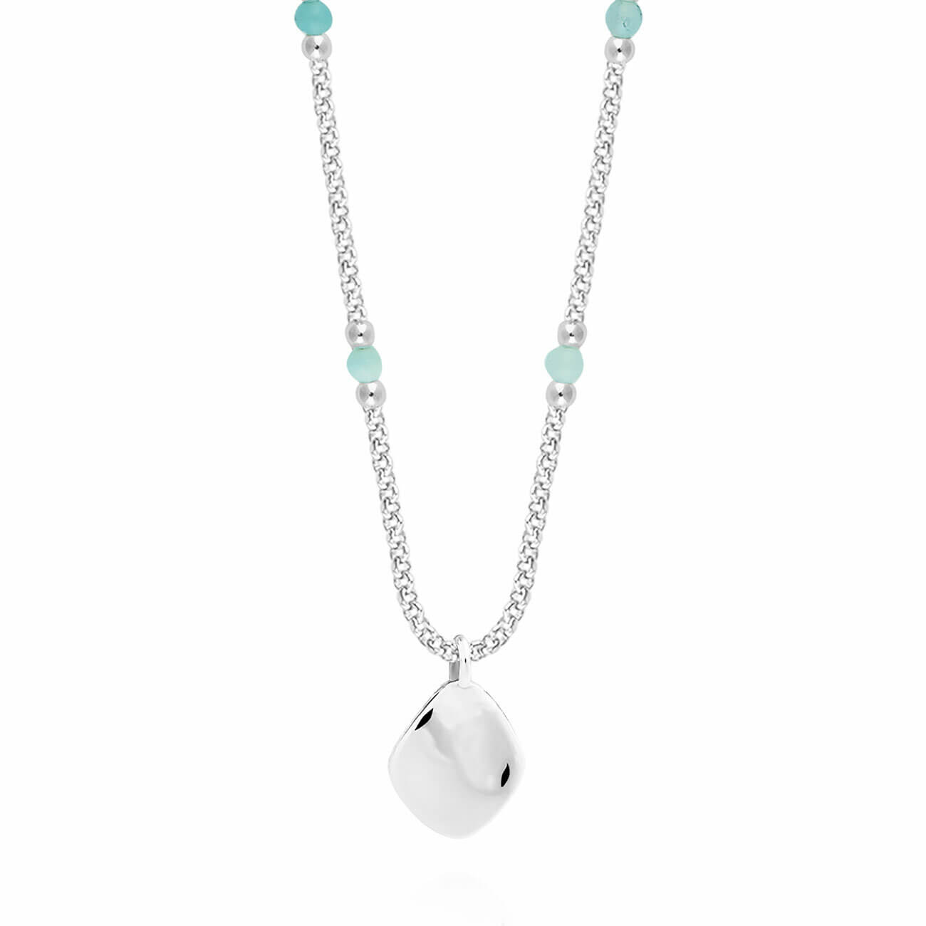 Wellness Gems | Silver | Amazonite Necklace | 45cm + 5cm Extender