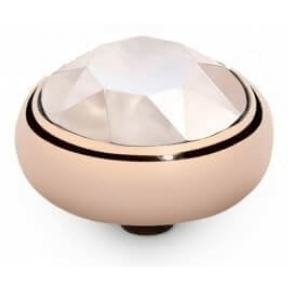 Famosa Rose Gold Plated 10mm Sesto Ivory Cream Ring Top