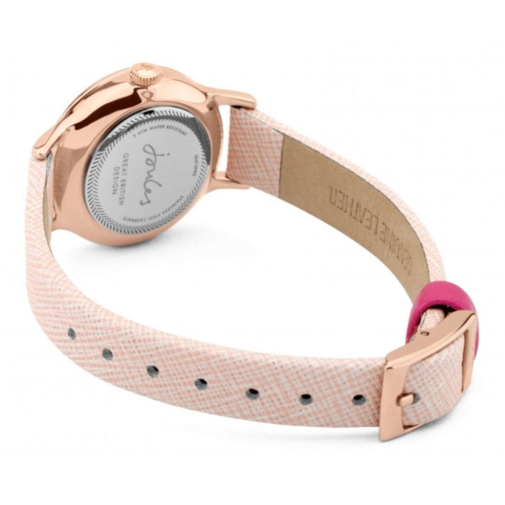 Blush Saffiano Leather Strap Rose gold Dial Ladies Watch