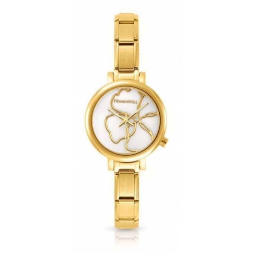 Gold Plated Classic Mother of Pearl Paris Watch