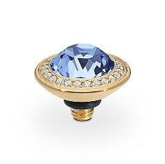 TONDO Deluxe (G/P) 9mm Light Sapphire Ring Top