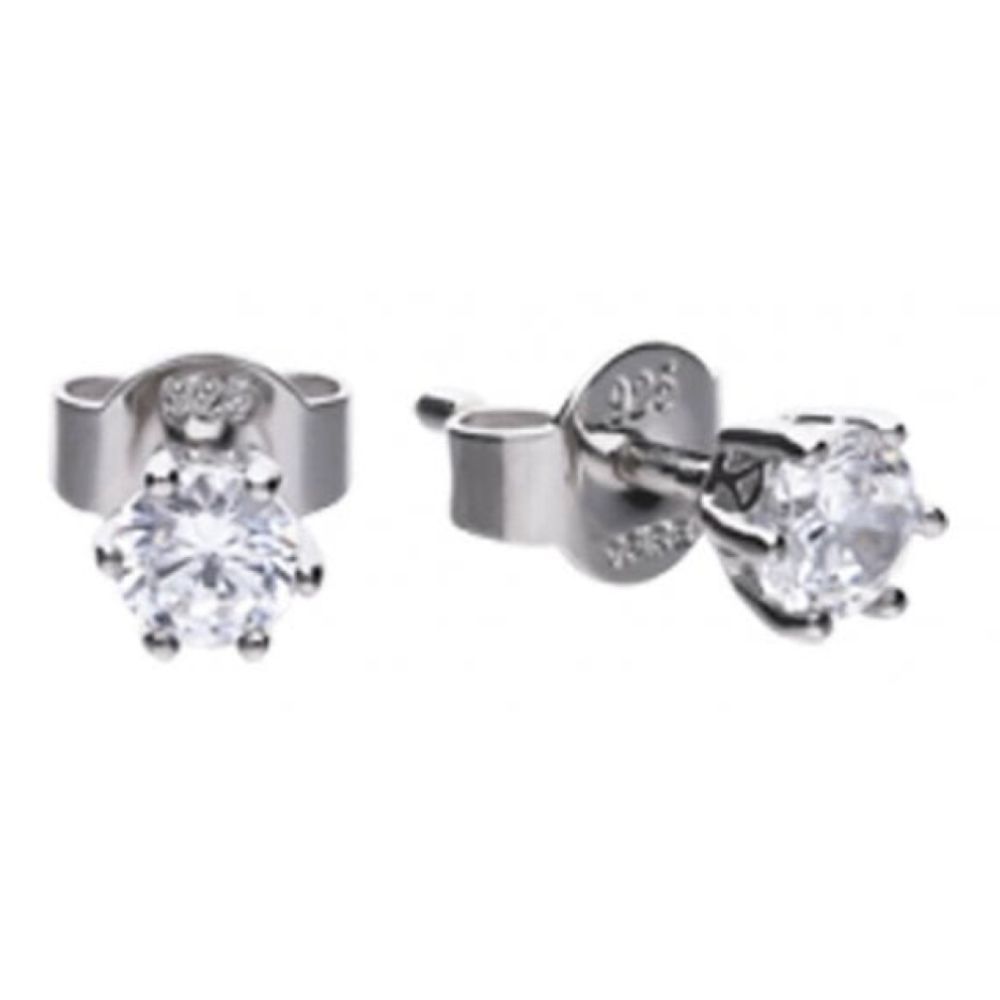 Claw Set 0.5ct Solitaire Earrings