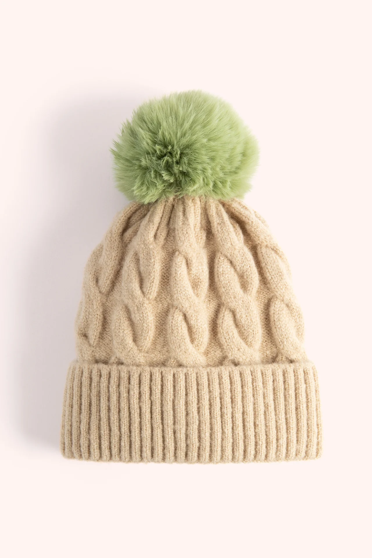Elise Hat In Cream & Sage