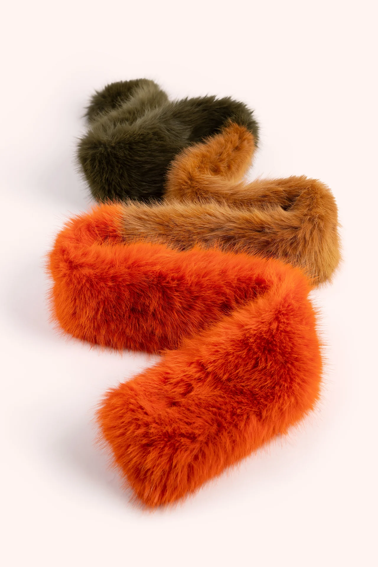 Elsa 3 Intone Scarf In Tangerine/Mocha/Olive