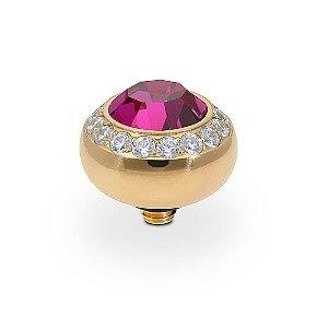 TONDO Deluxe (G/P) 10mm Fuchsia Ring Top