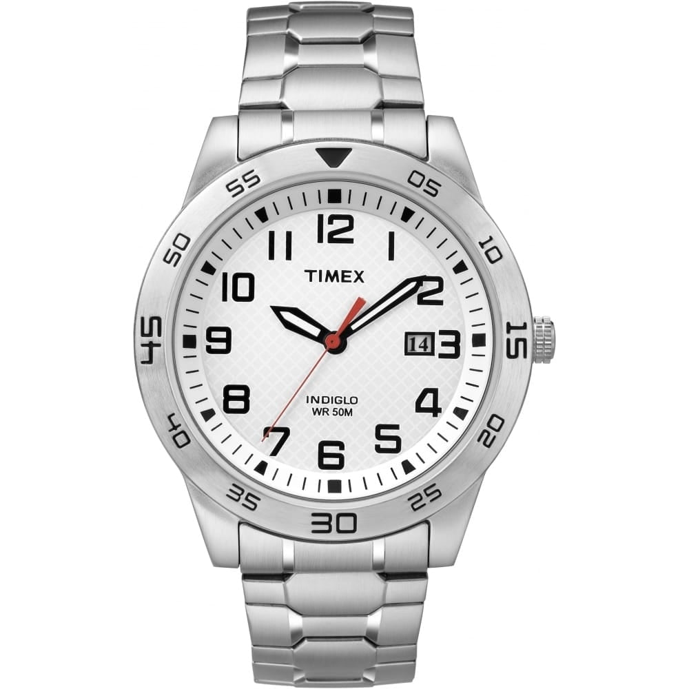 Men's ST Rd Case / White Dial with Date / SS ST Expansion Band