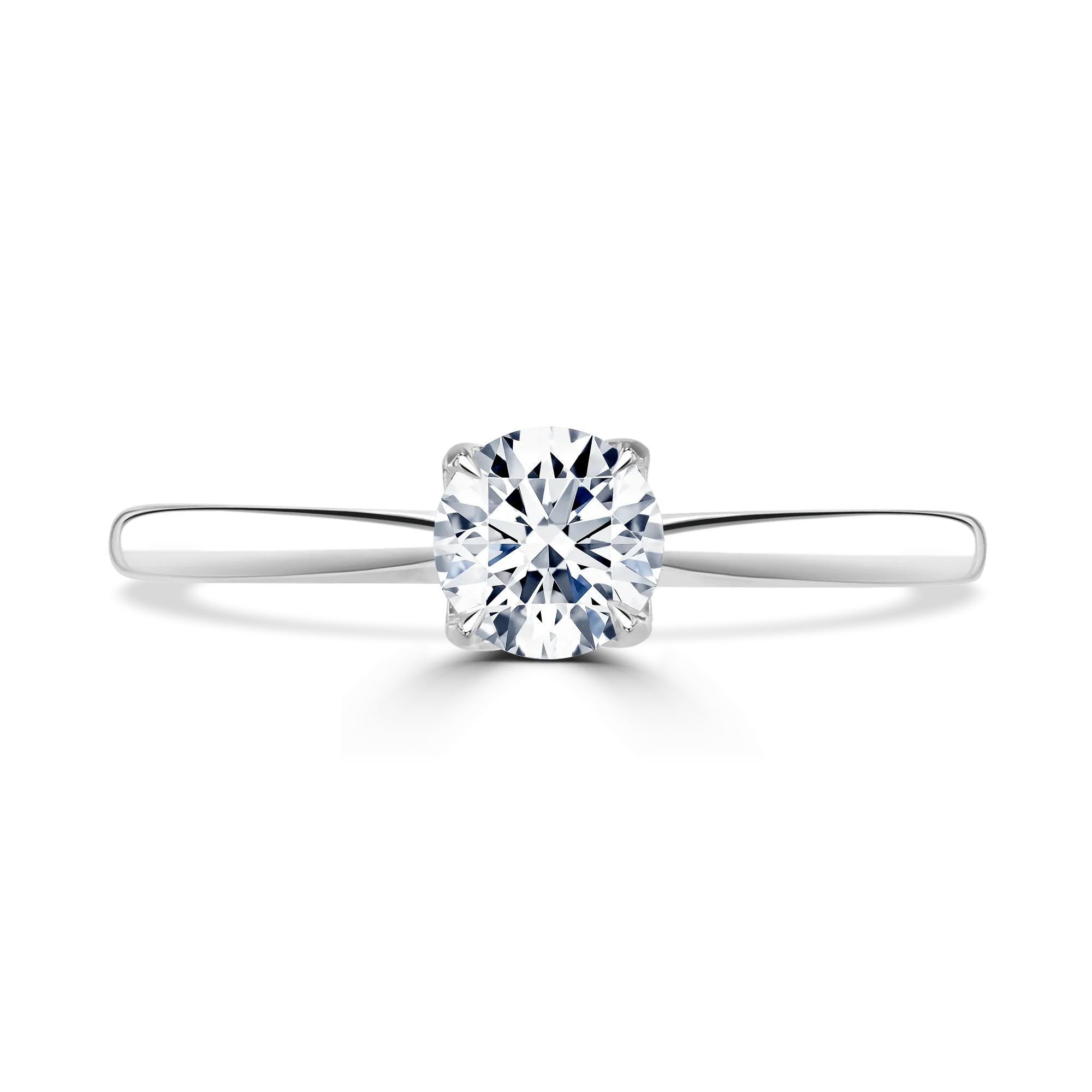 Classic Bloom Round Brilliant Cut Solitaire Ring