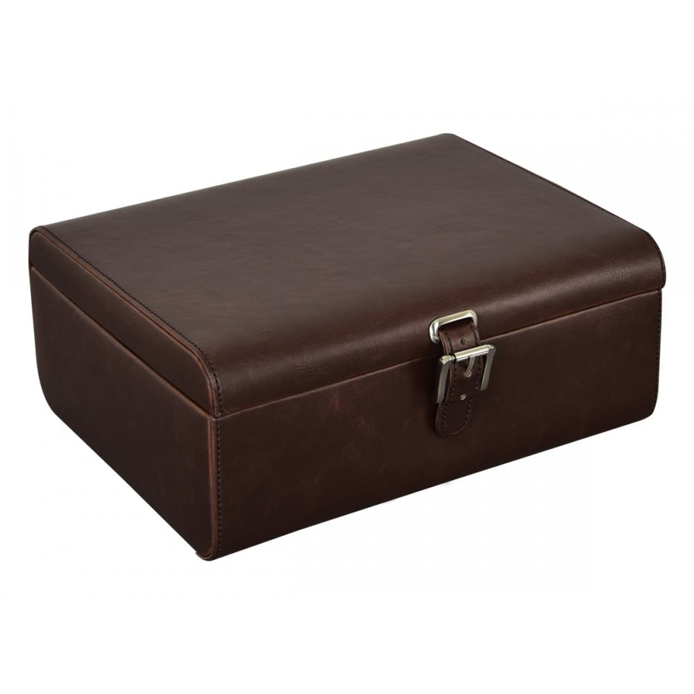 Brown Cambridge 8 Piece Watch Box
