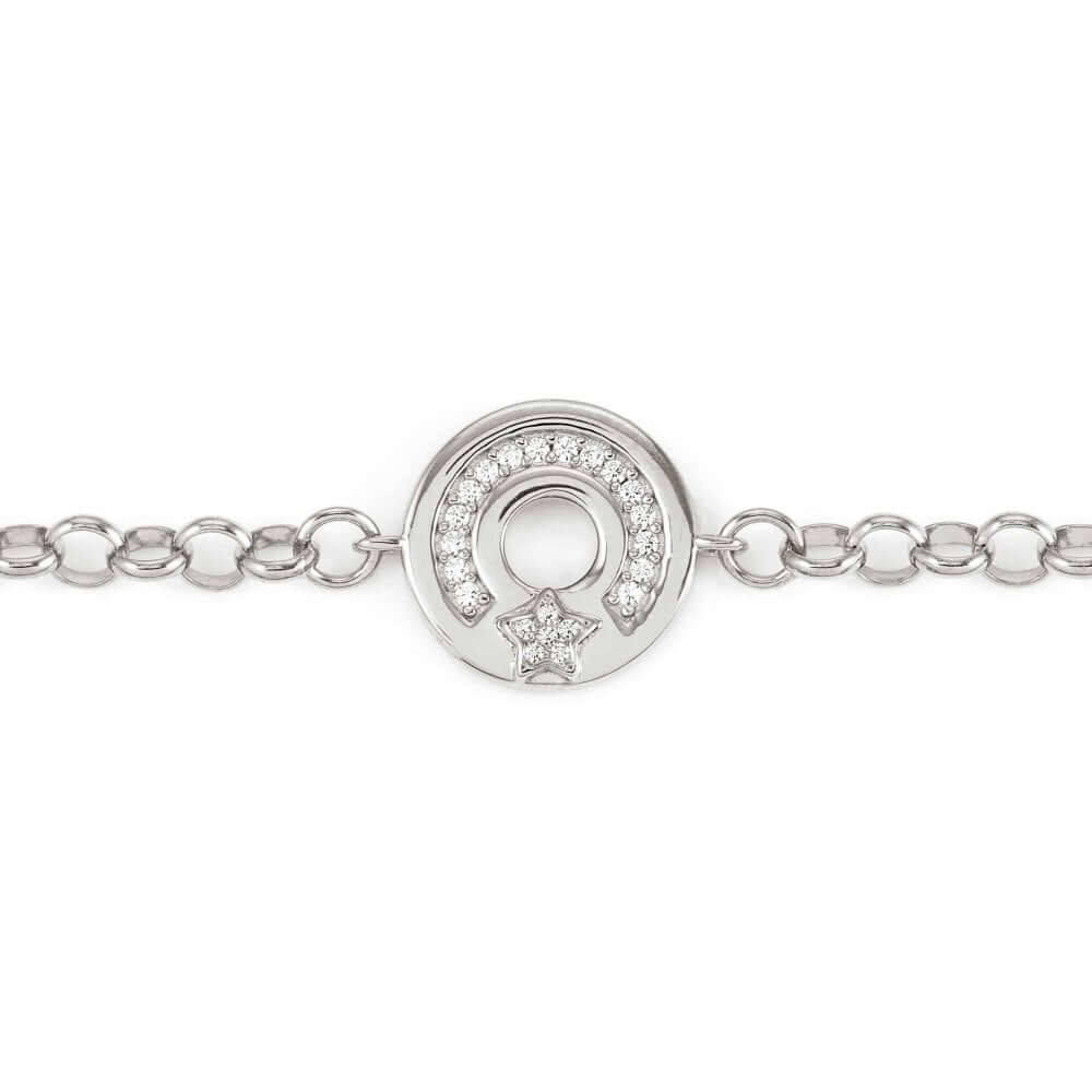 Sentimental Silver & CZ Pave Star Bracelet