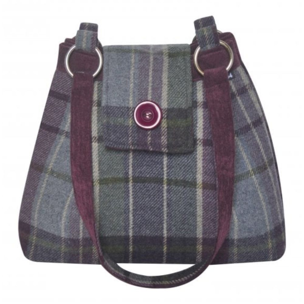 Purple Quartz Tweed Ava Bag