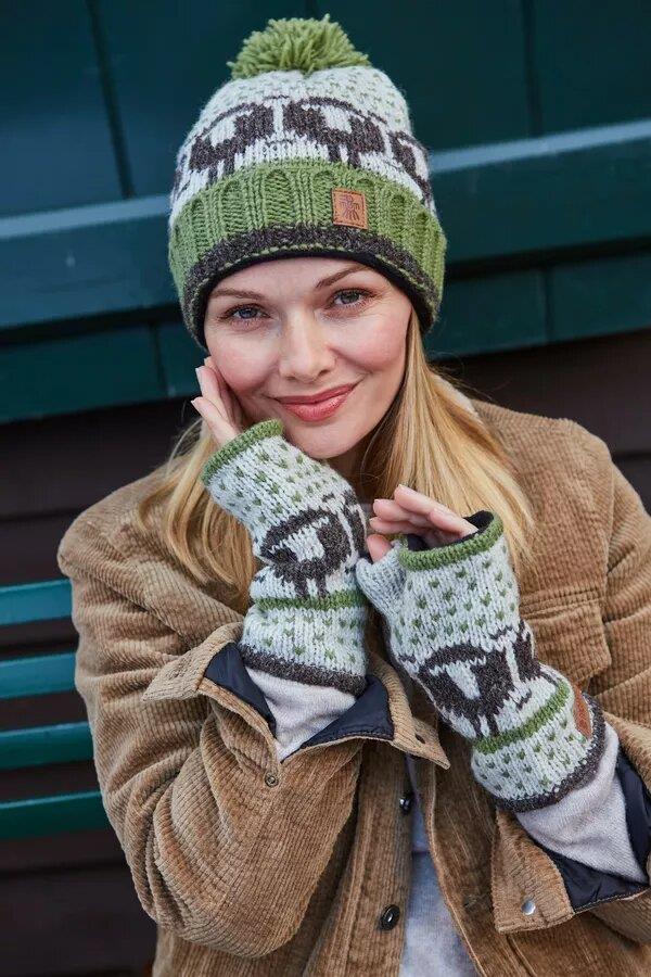 Herdwick Sheep Roll Back Bobble Beanie