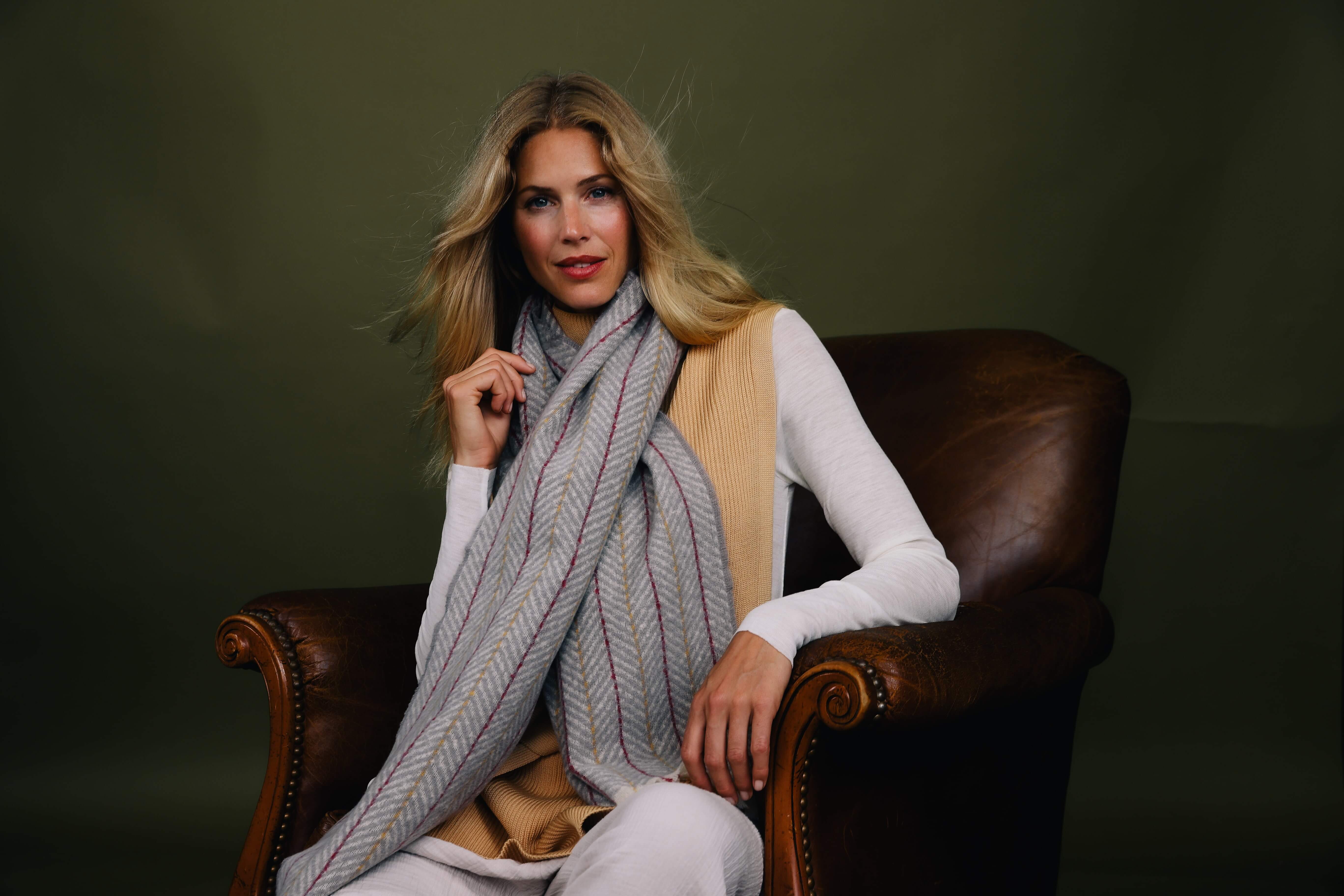 Nicolette Cosy Scarf- Slate