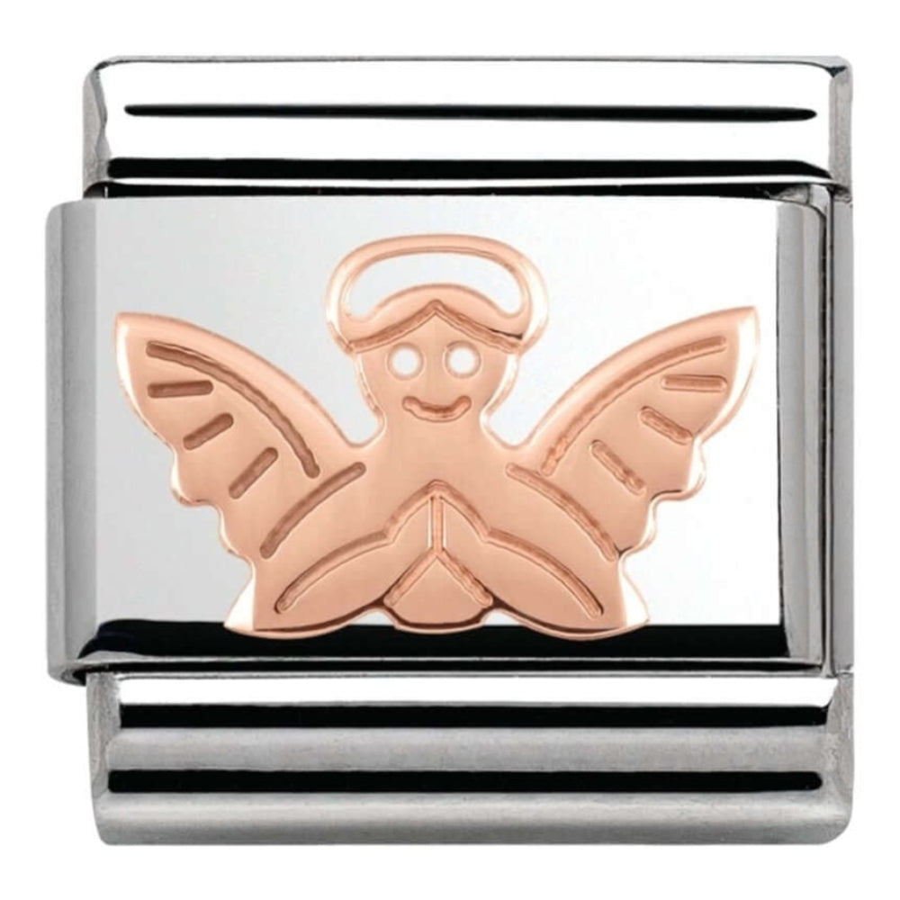 Classic Rose Gold Angel Link