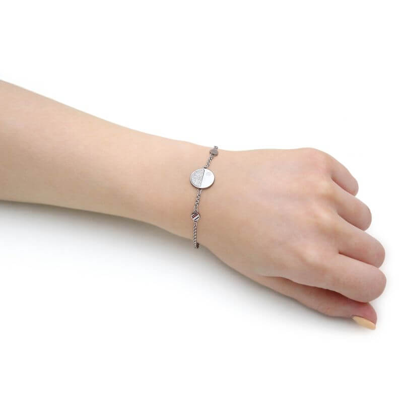 Dressed Up Circular Motion Silver Bracelet