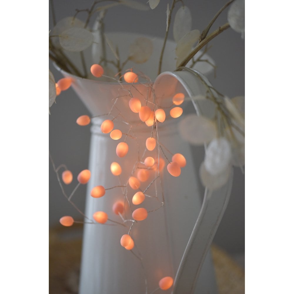 Teardrop Peach -Battery LED Light Chain