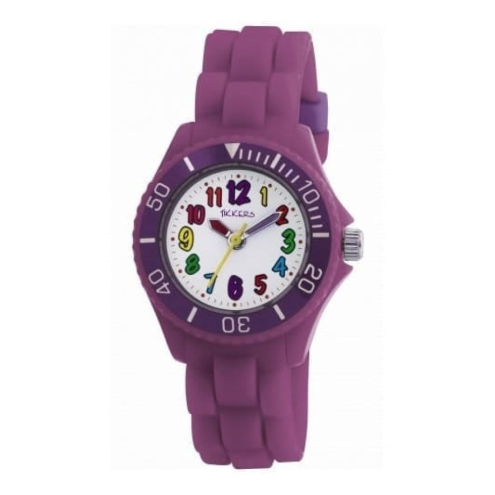 Childrens Purple Rubber Strap Watch
