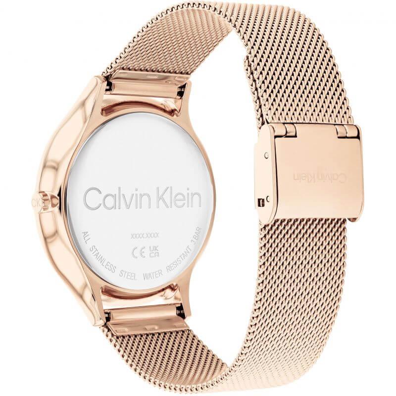 2H Rose Gold Dial Rose Gold Tone Mesh Bracelet Ladies Watch