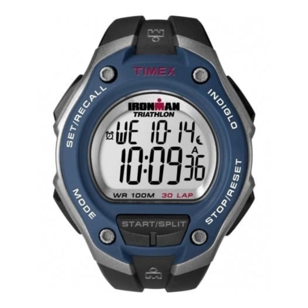 Gents Blue & Grey Rubber 30 Lap Digital Watch