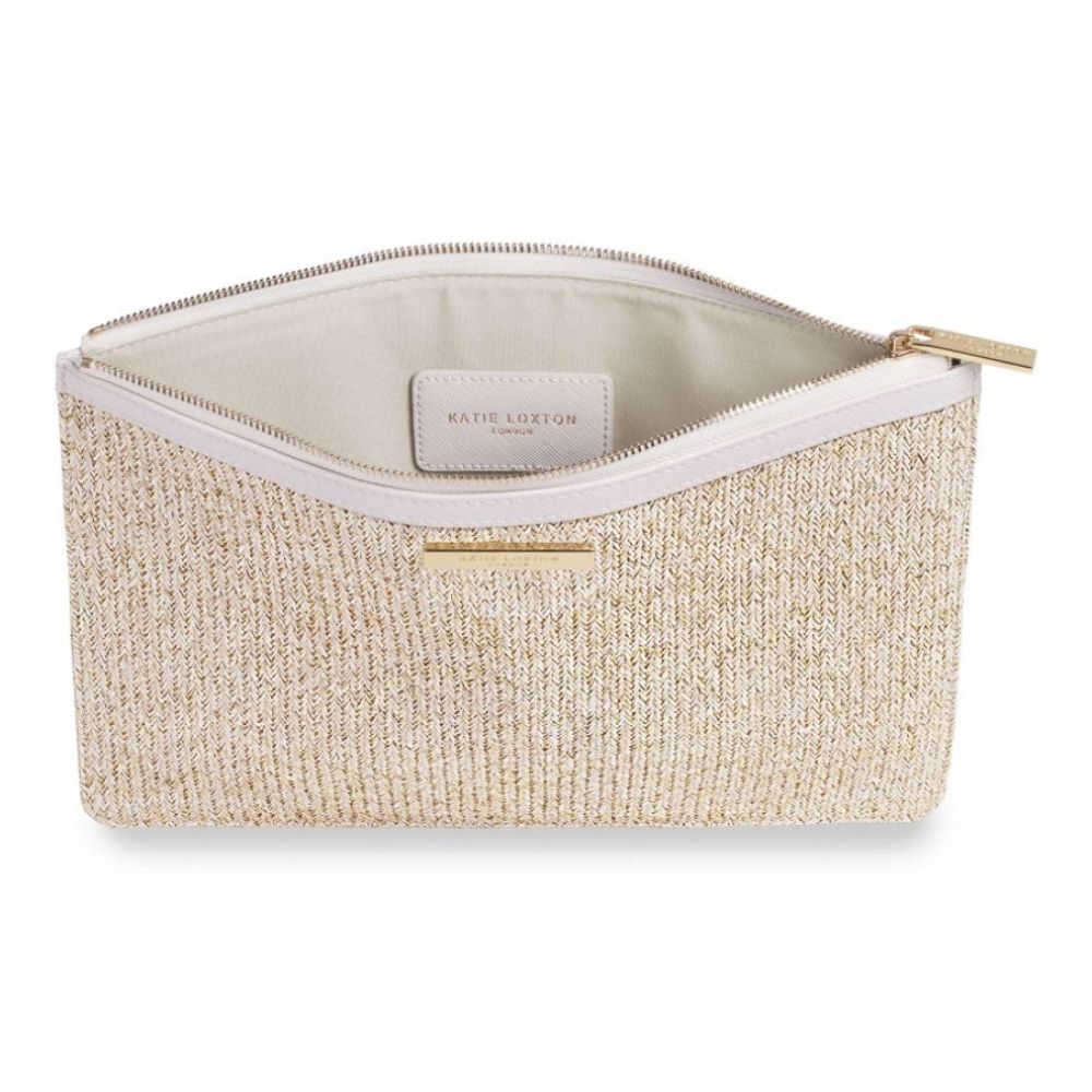Beach Luxe Pouch - Natural Straw - 20x29cm