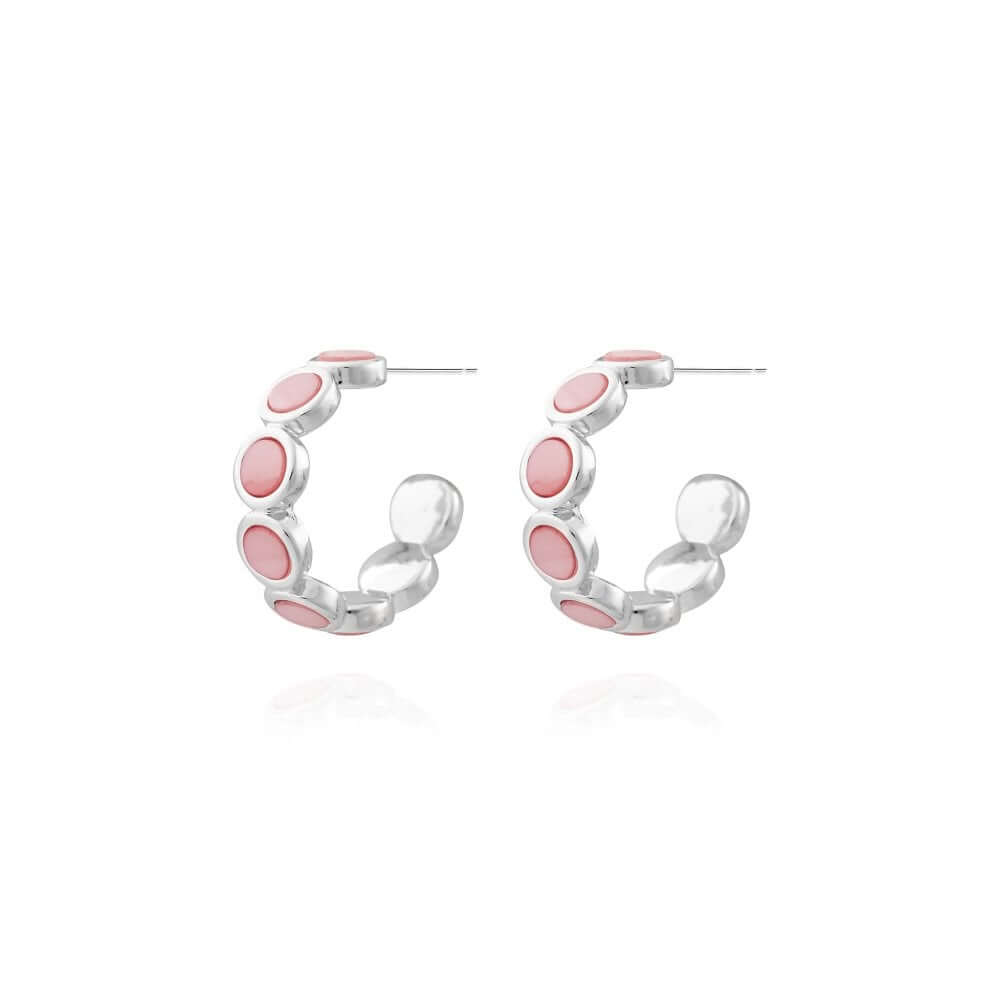 Treasure The Little Things Pretty In Pink Silver Earrings
