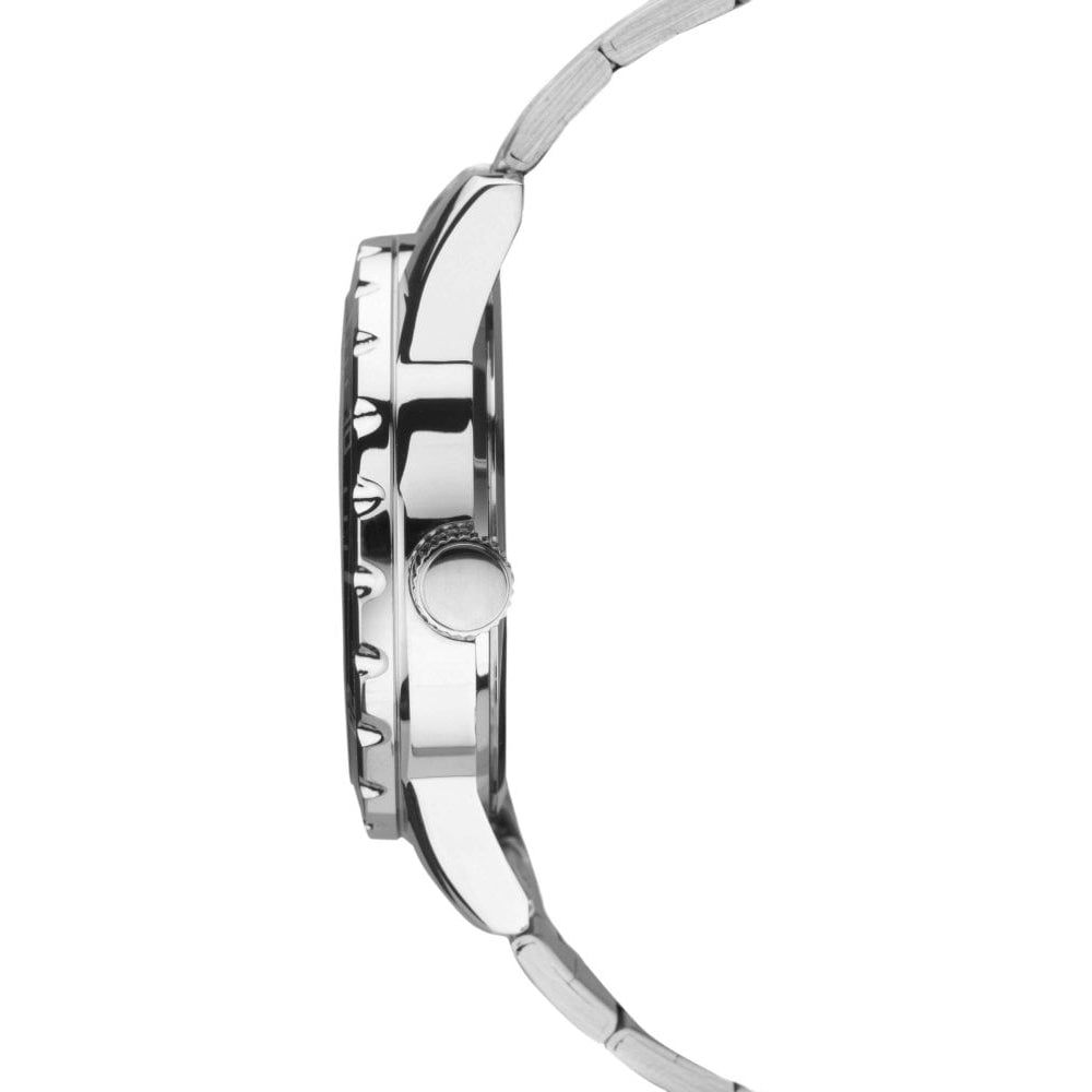 Stainless Steel Case, Blue Sunray Dial With Day-Date Window & Bracelet Strap Gents Watch