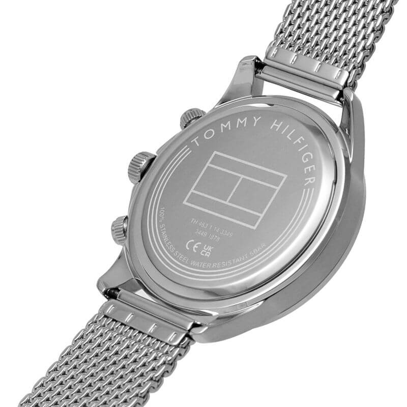 Miles Blue Chronograph Dial SS Mesh Bracelet Watch