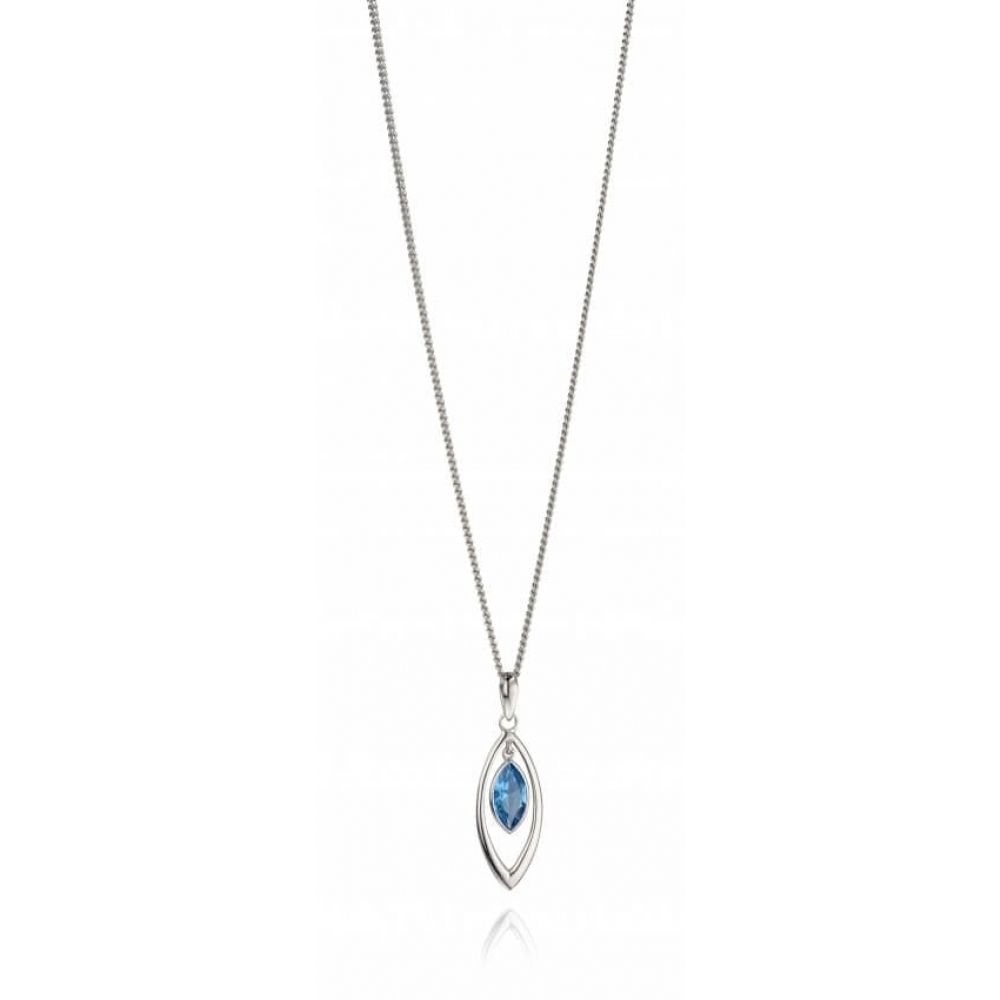 Marquise Pendant With Created Nano Crystal