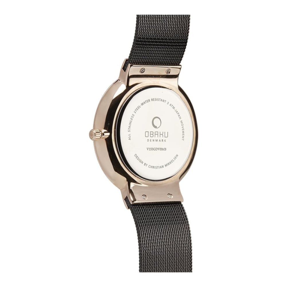 KLAR - NIGHT Rose Gold Plated Date Display Watch