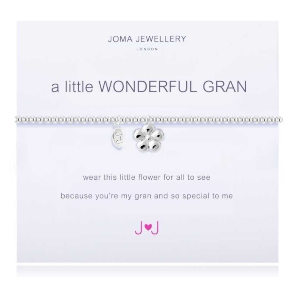 a little WONDERFUL GRAN - elastic bracelet - silver