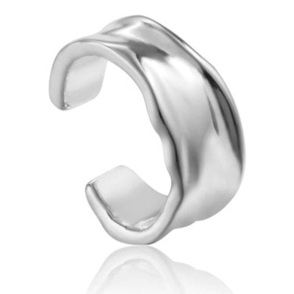 Crush Ear Cuff Silver