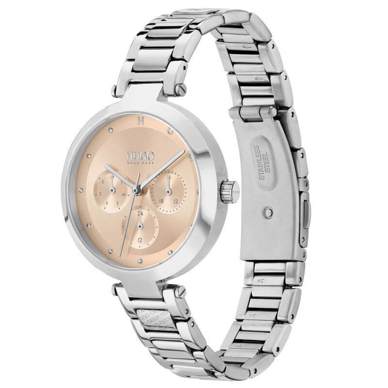 HOPE Gold Dial & Silver Bracelet Strap Womens Watch