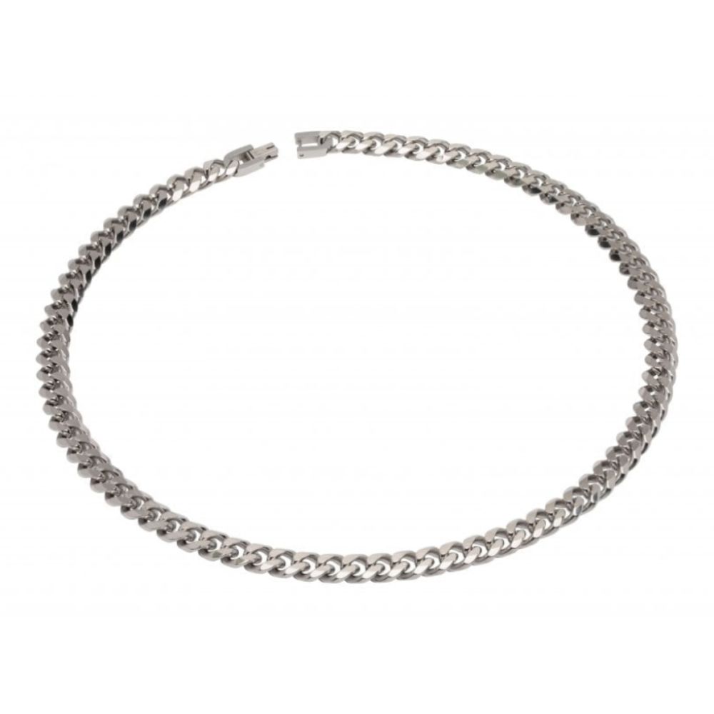 Stainless Steel Necklace Matte And Polished