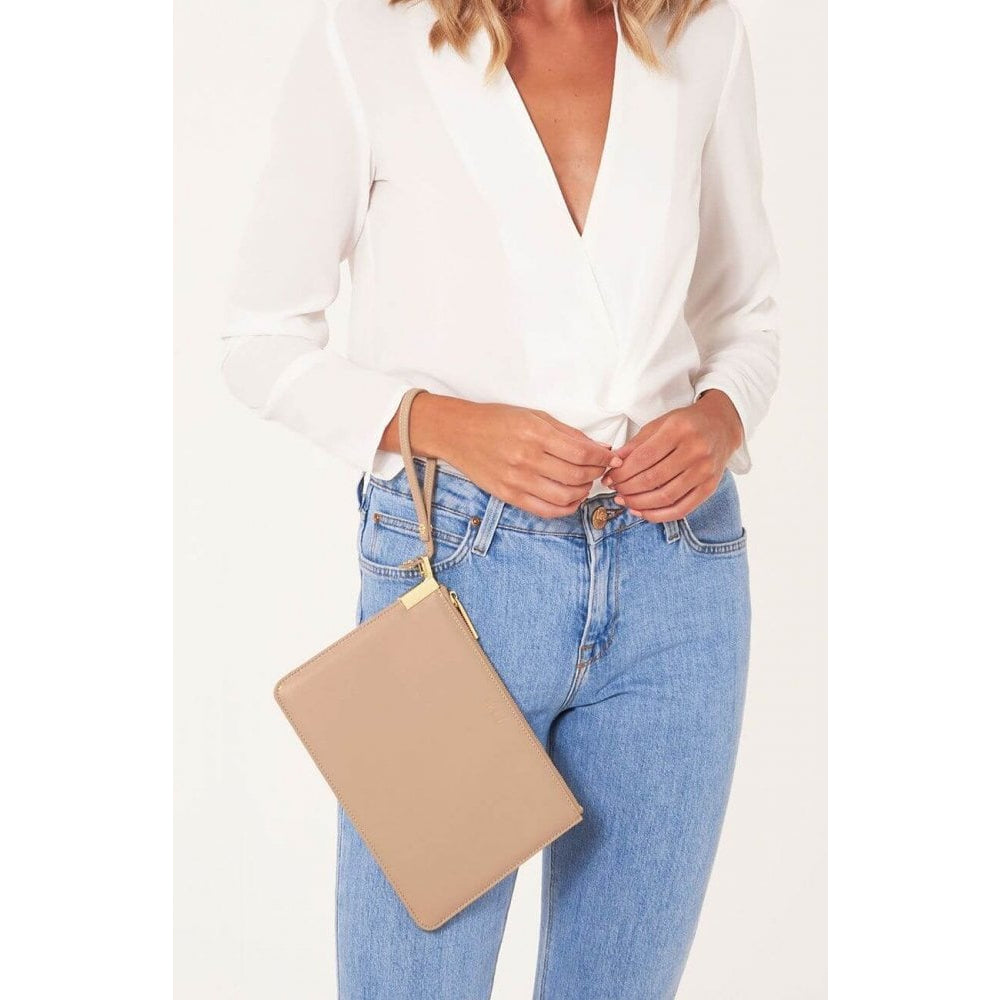 Secret Message Pouch | Ooh La La, Girls Just Wanna Have Fun | Taupe | 16 X 24 Cm