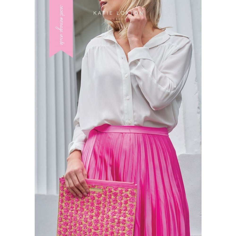 Polly Pom Pom Clutch Bag - Polly Pom Pom Clutch - Pink