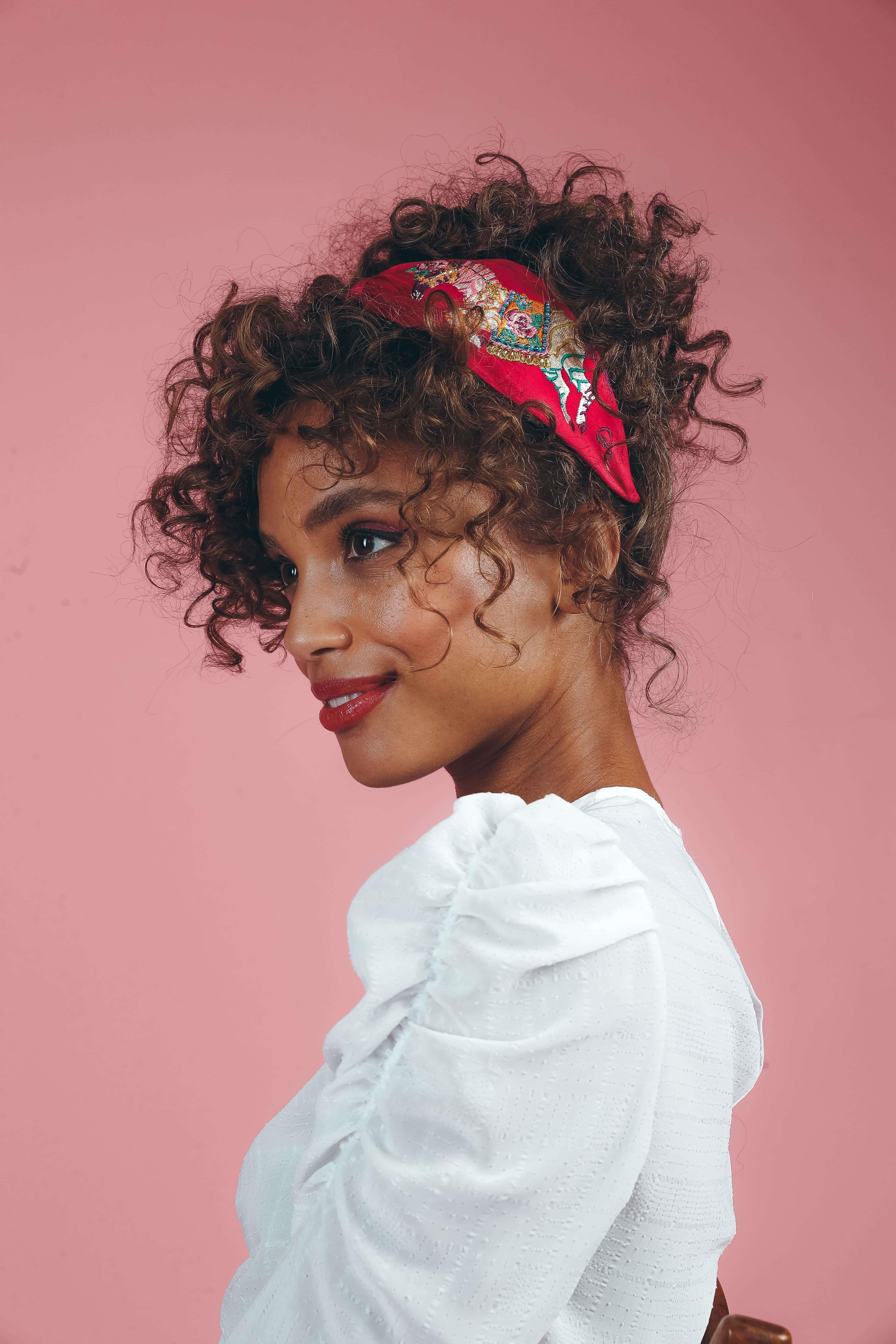 Zebra Carnival Embroidered Headband