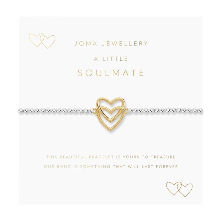 A Little ' Soulmate' Silver & Gold Plated Bracelet