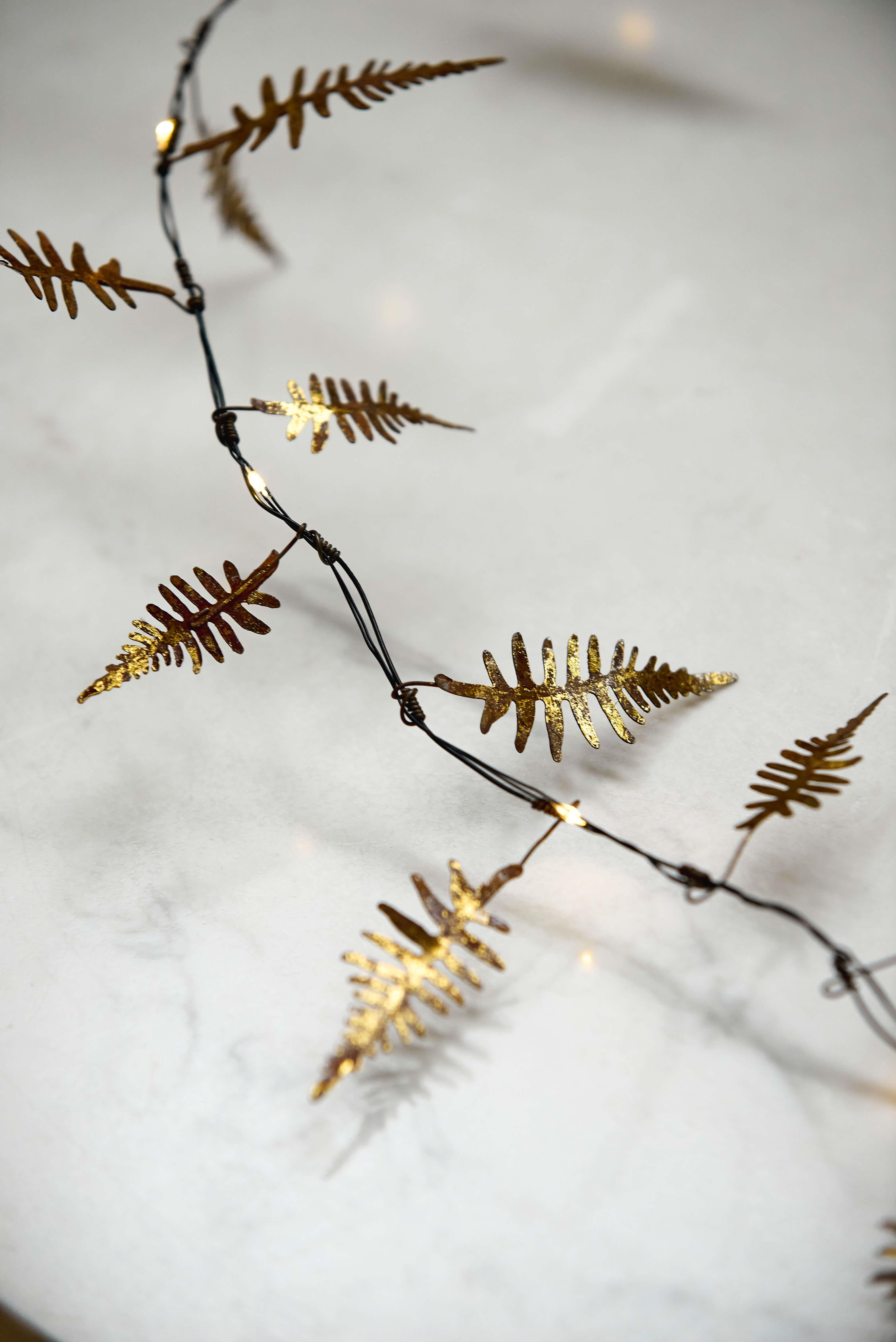 Gold Fern String Lights