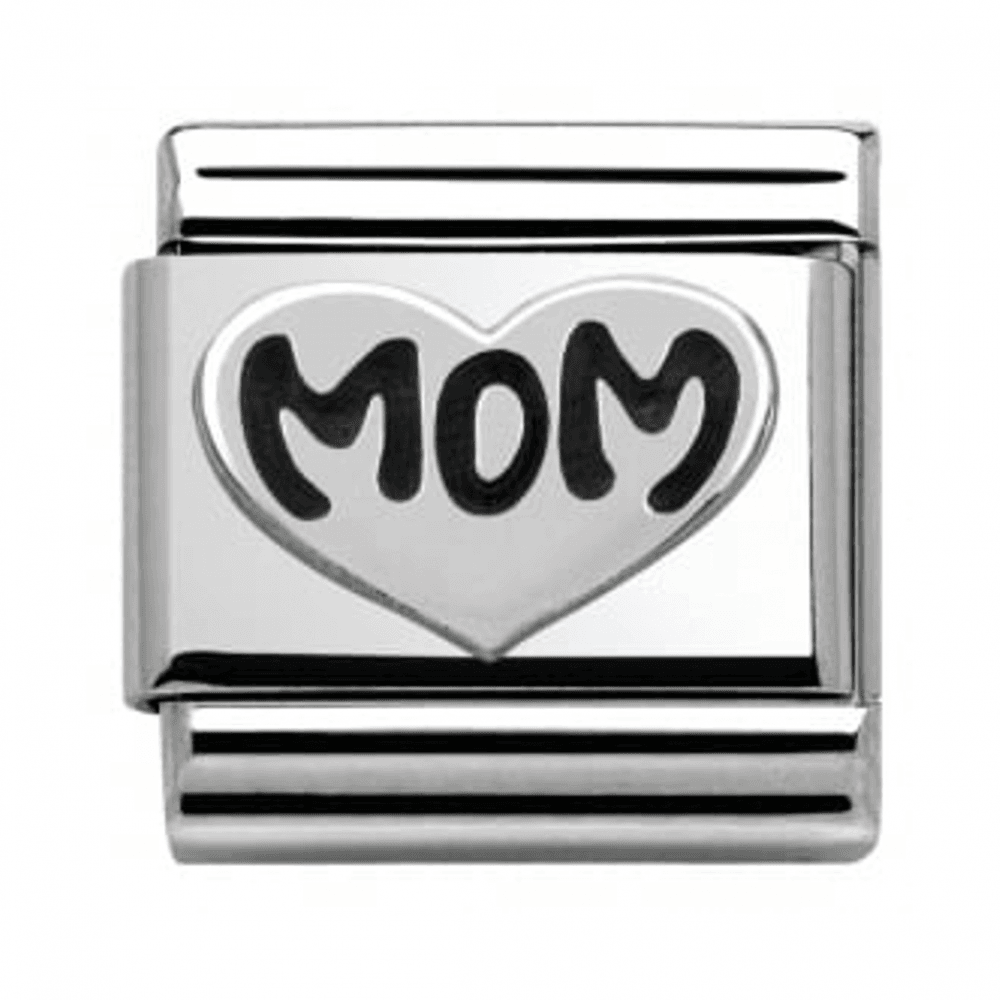 Classic 'MOM' Heart Link