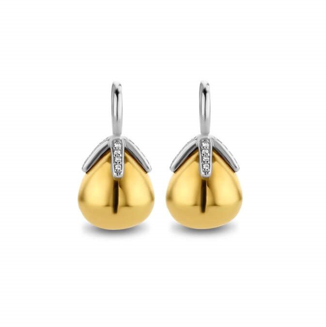 Gold Plated CZ Flowerbud Ear Charm